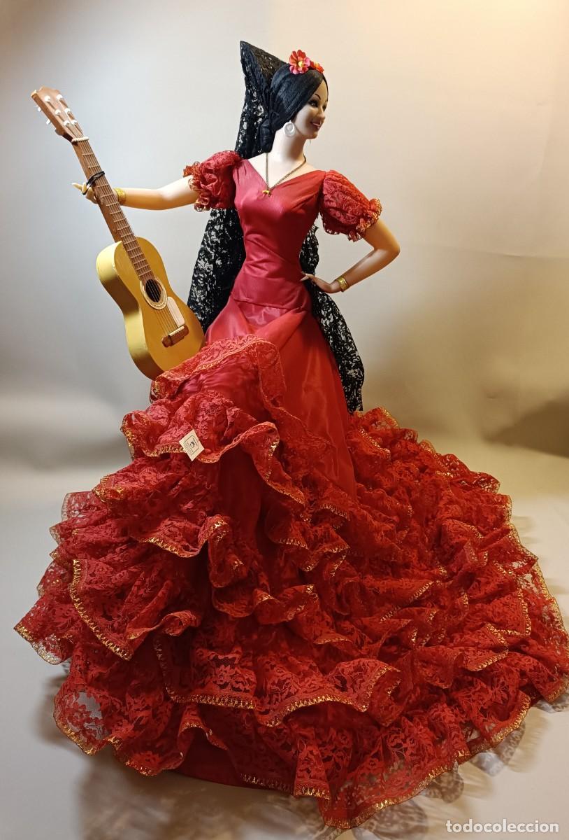 Mu&ntilde;eca espa&ntilde;ola clasica: Mu&ntilde;eca antigua Gitana de Marin de 68 cm, como nueva - Foto 9