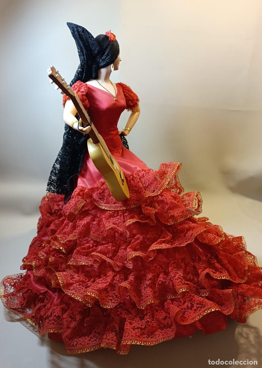Mu&ntilde;eca espa&ntilde;ola clasica: Mu&ntilde;eca antigua Gitana de Marin de 68 cm, como nueva - Foto 13