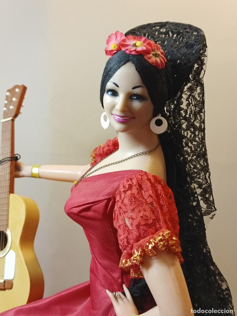 Mu&ntilde;eca espa&ntilde;ola clasica: Mu&ntilde;eca antigua Gitana de Marin de 68 cm, como nueva - Foto 16
