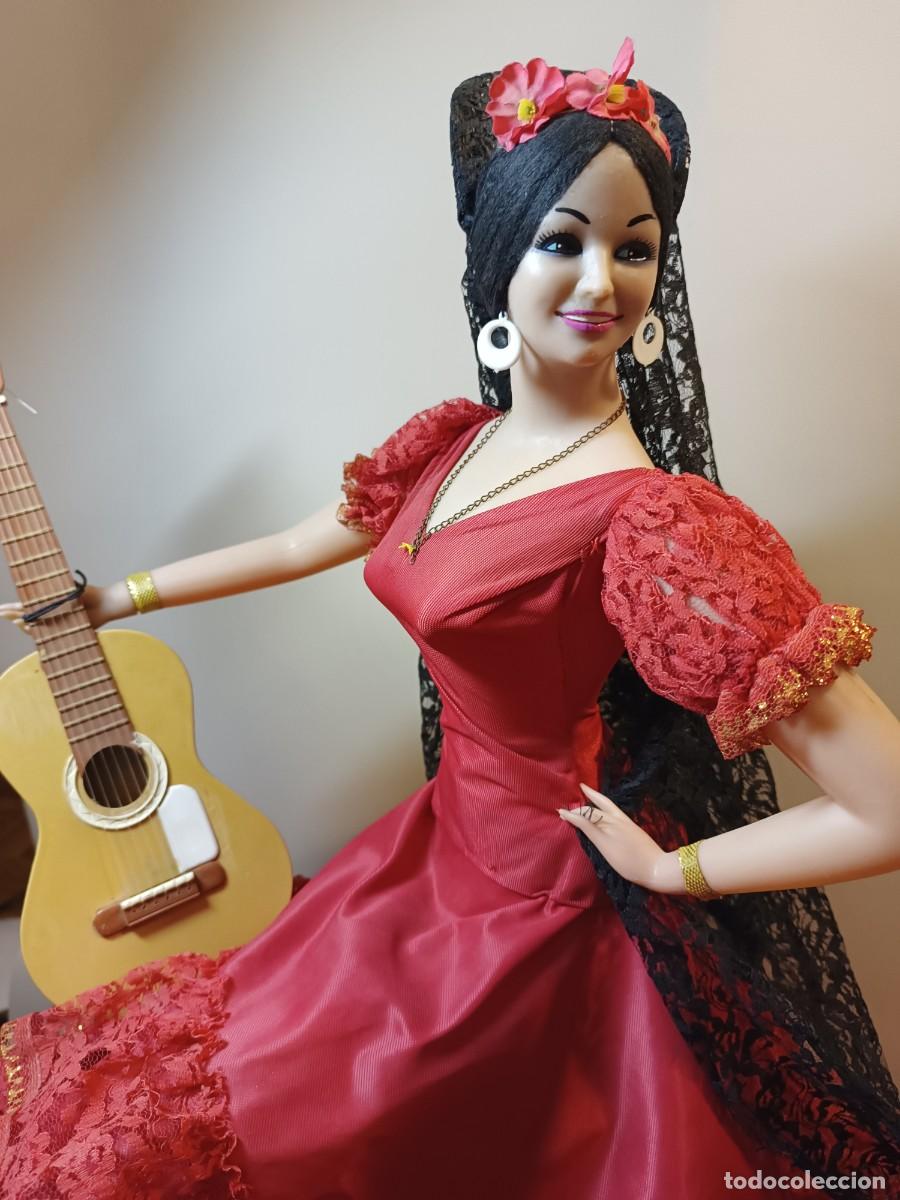 Mu&ntilde;eca espa&ntilde;ola clasica: Mu&ntilde;eca antigua Gitana de Marin de 68 cm, como nueva - Foto 28