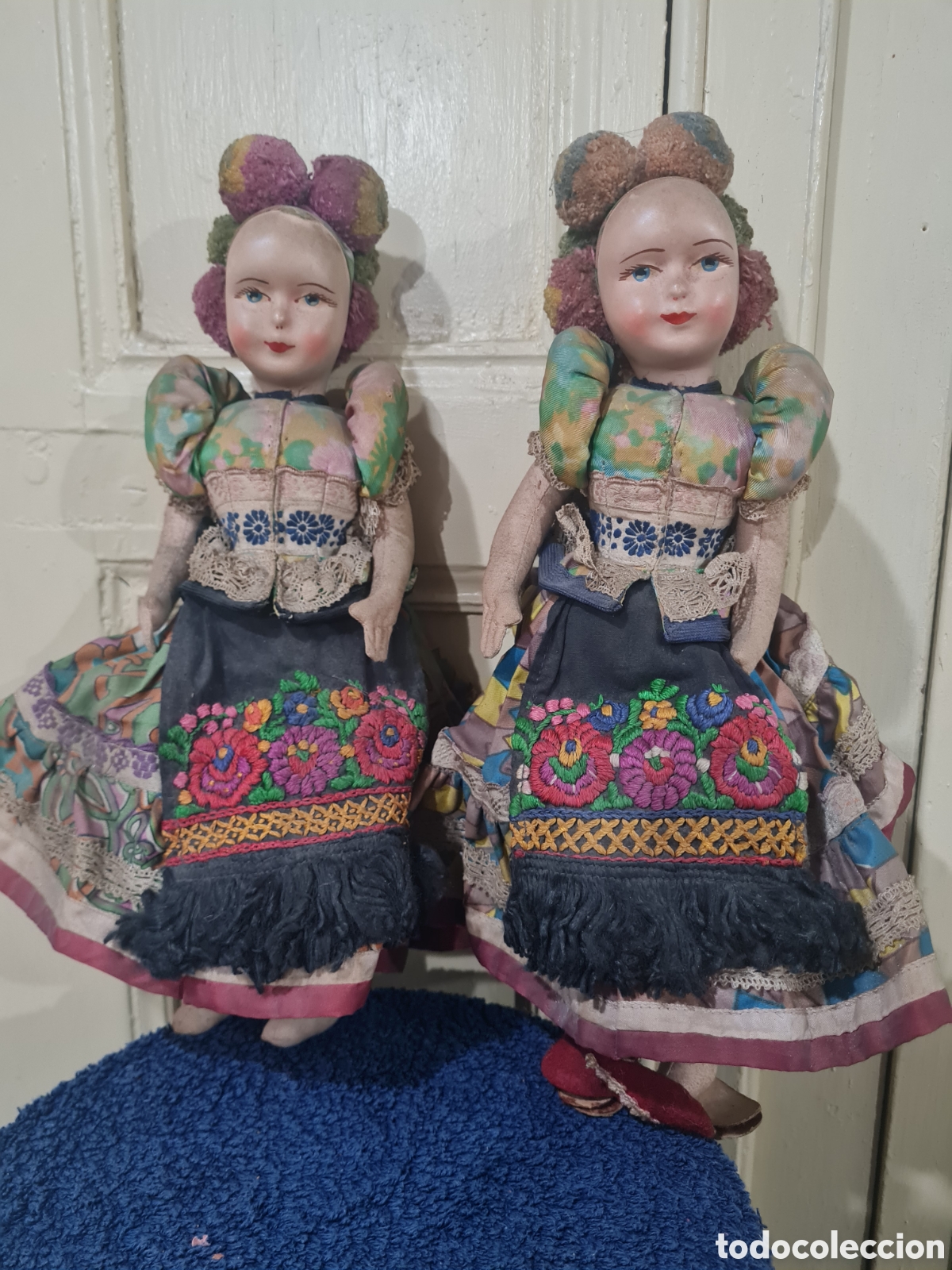 Mu&ntilde;eca espa&ntilde;ola clasica: Antiguas mu&ntilde;ecas de trapo y cara celuloide - Foto 4