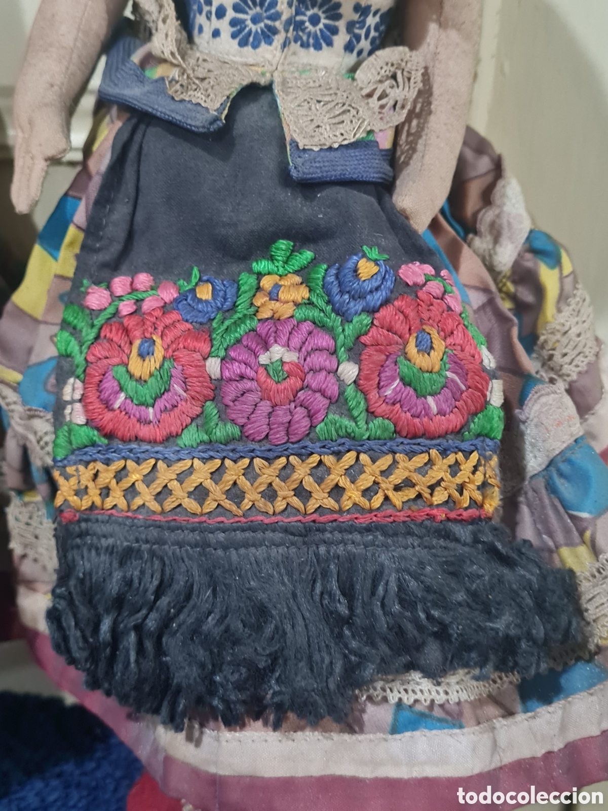 Mu&ntilde;eca espa&ntilde;ola clasica: Antiguas mu&ntilde;ecas de trapo y cara celuloide - Foto 5