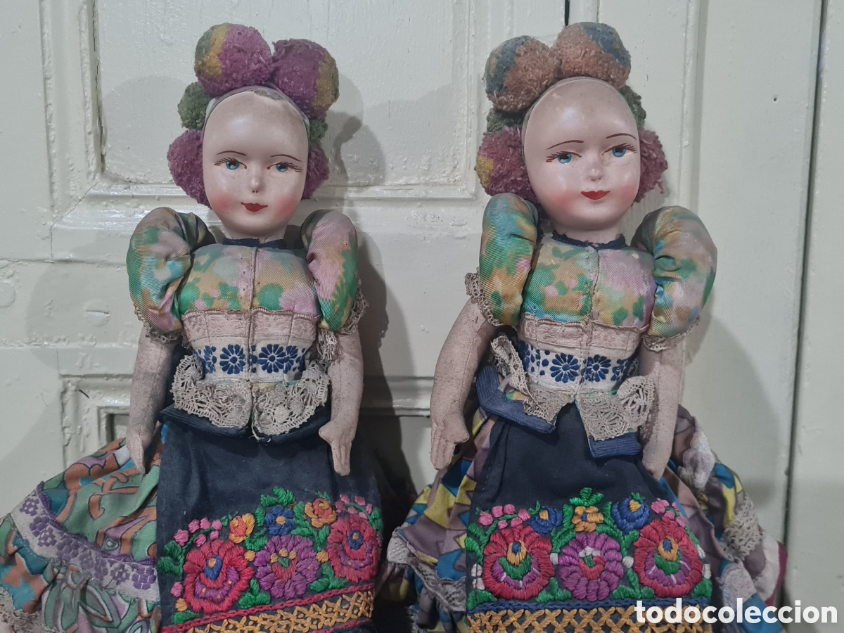 Mu&ntilde;eca espa&ntilde;ola clasica: Antiguas mu&ntilde;ecas de trapo y cara celuloide - Foto 6