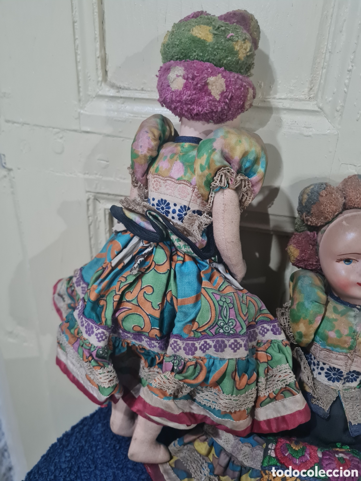 Mu&ntilde;eca espa&ntilde;ola clasica: Antiguas mu&ntilde;ecas de trapo y cara celuloide - Foto 7