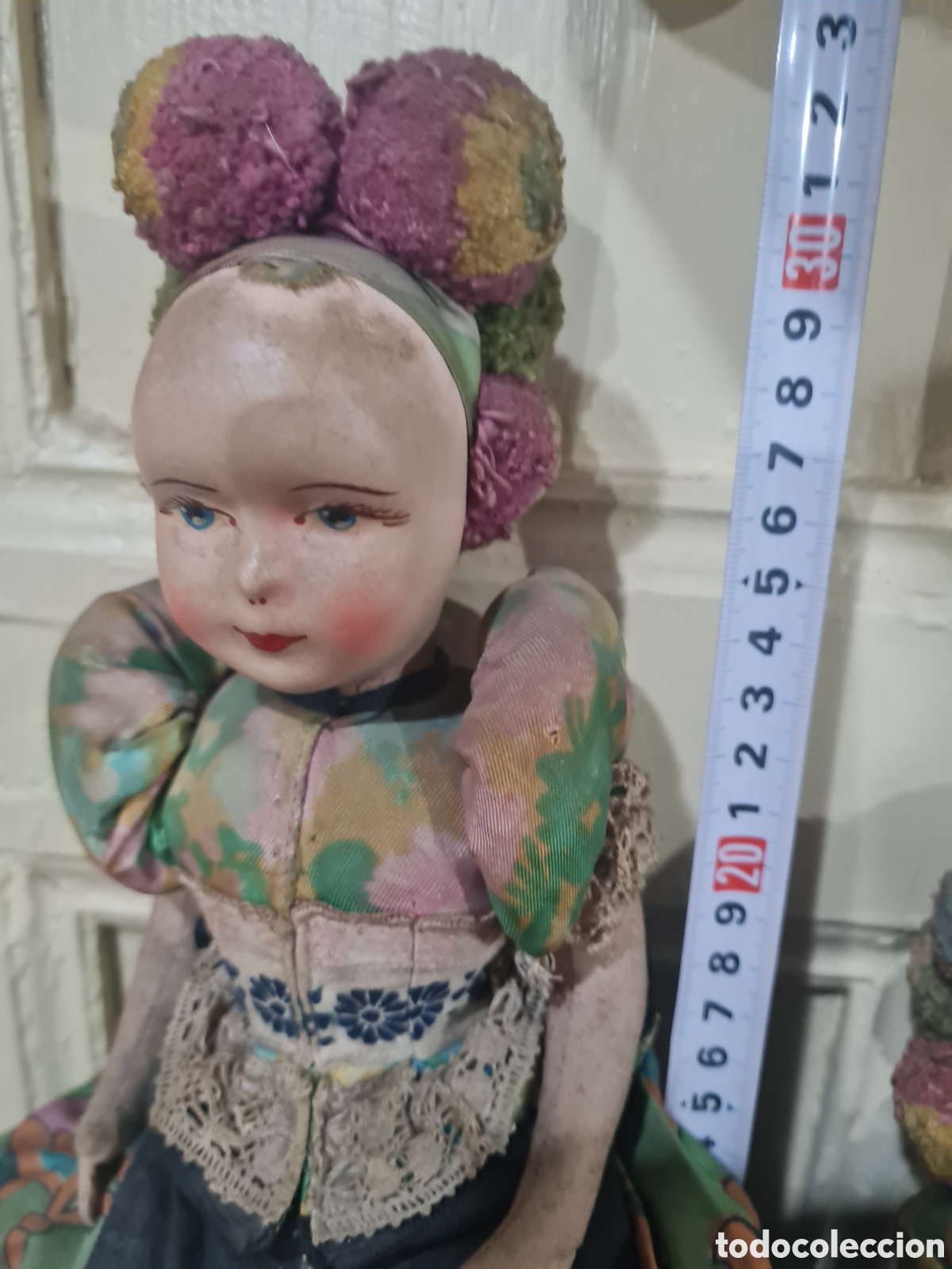 Mu&ntilde;eca espa&ntilde;ola clasica: Antiguas mu&ntilde;ecas de trapo y cara celuloide - Foto 8