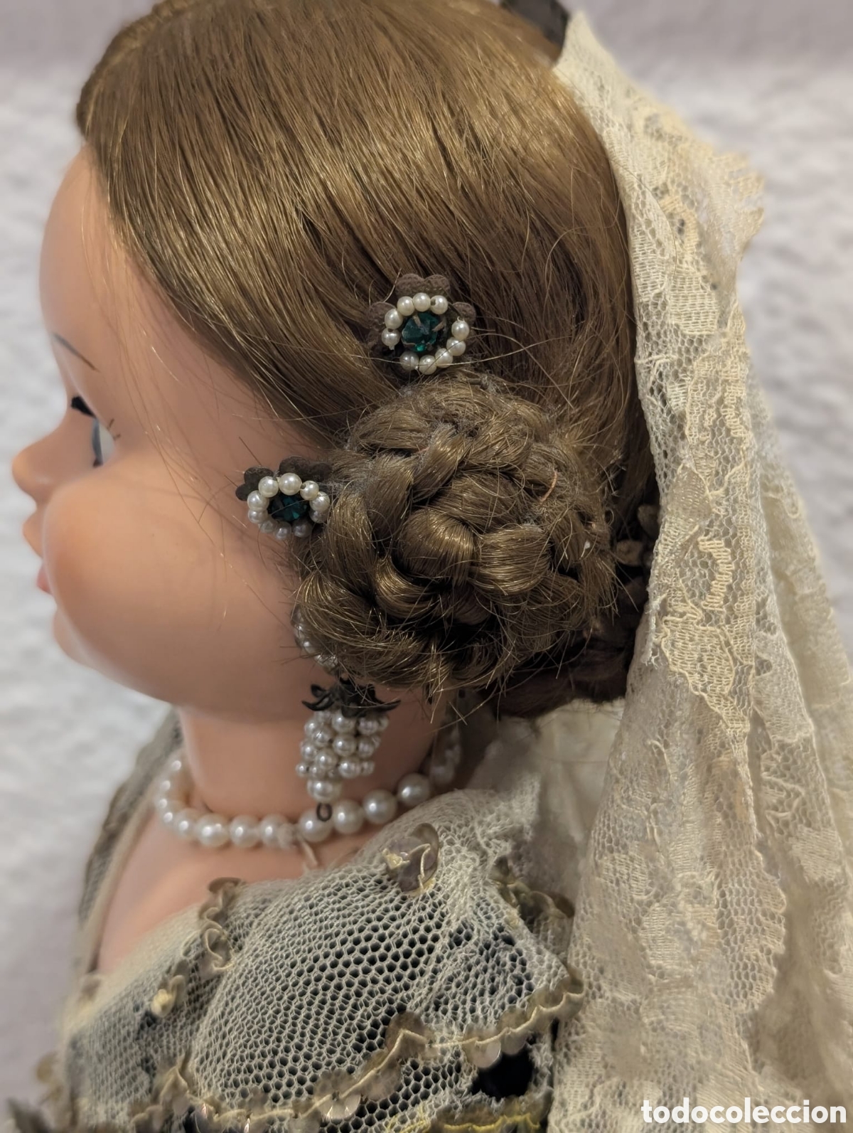 Mu&ntilde;eca espa&ntilde;ola clasica: Mu&ntilde;eca antigua Teresin Fallera - Foto 3