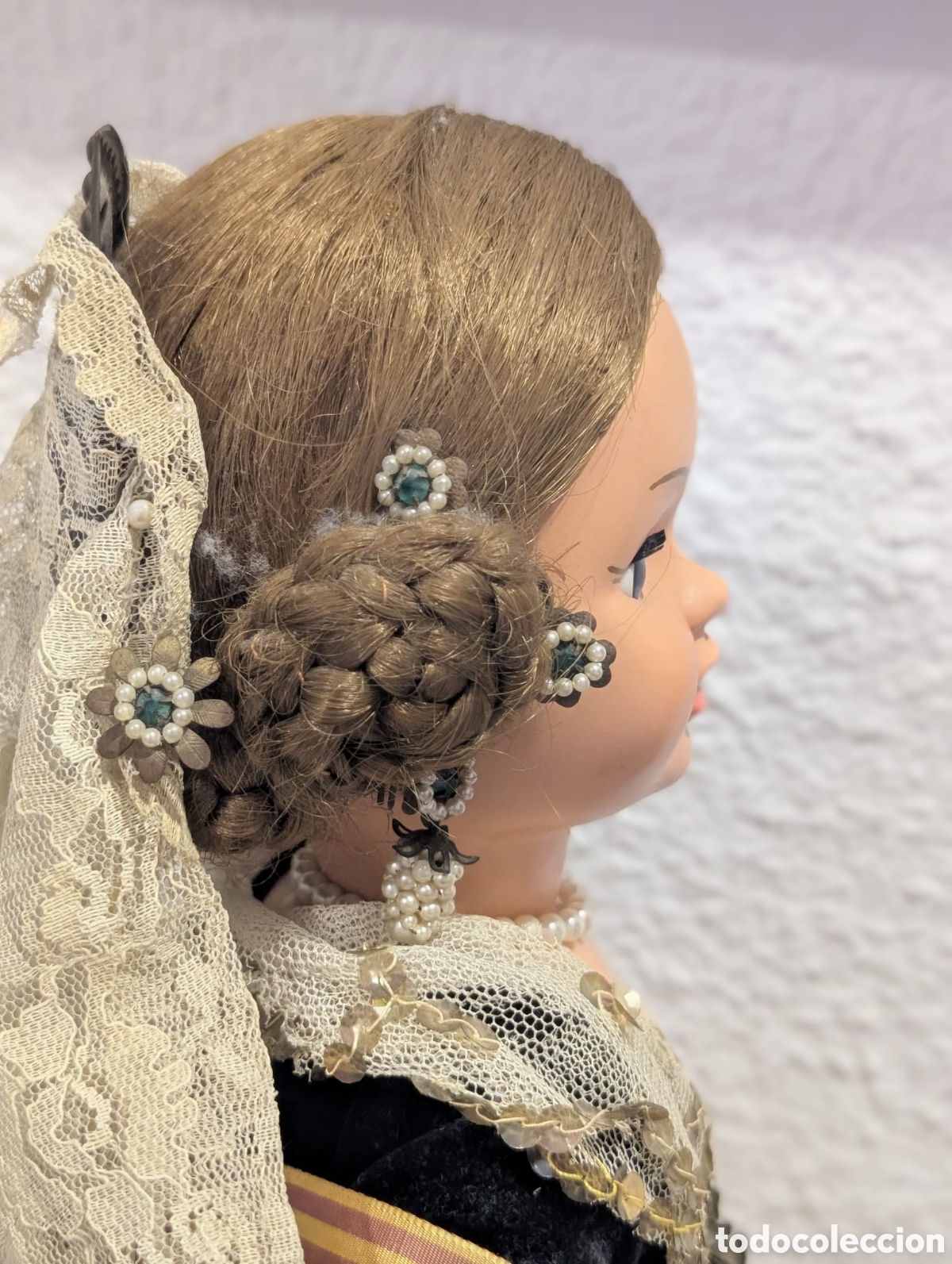 Mu&ntilde;eca espa&ntilde;ola clasica: Mu&ntilde;eca antigua Teresin Fallera - Foto 4