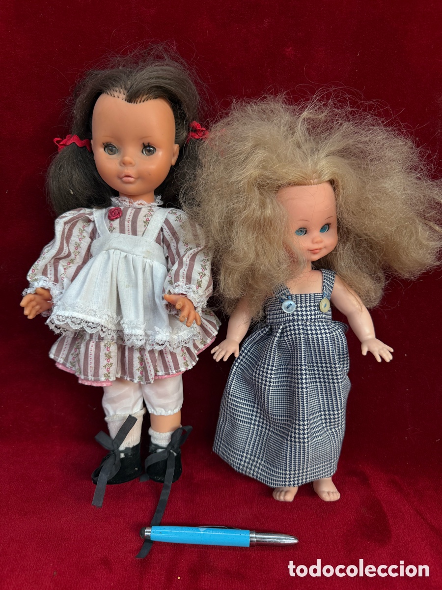 Mu&ntilde;eca espa&ntilde;ola clasica: Lote de dos antiguas mu&ntilde;ecas de Bella,una Muriel