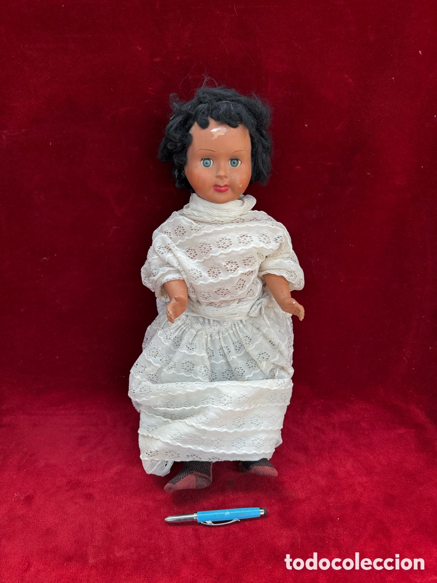 Mu&ntilde;eca espa&ntilde;ola clasica: Antigua mu&ntilde;eca de Carton piedra y Celuloide!