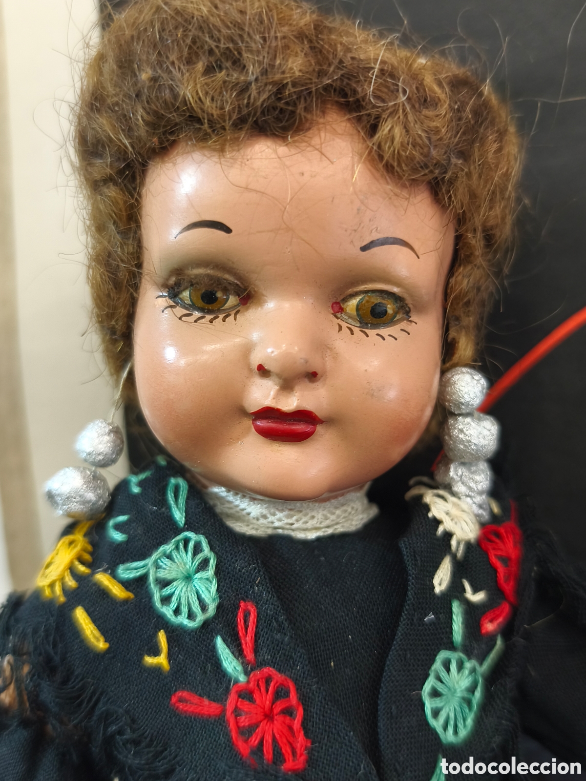 Mu&ntilde;eca espa&ntilde;ola clasica: Antigua mu&ntilde;eca de composici&oacute;n 32cm - Foto 2