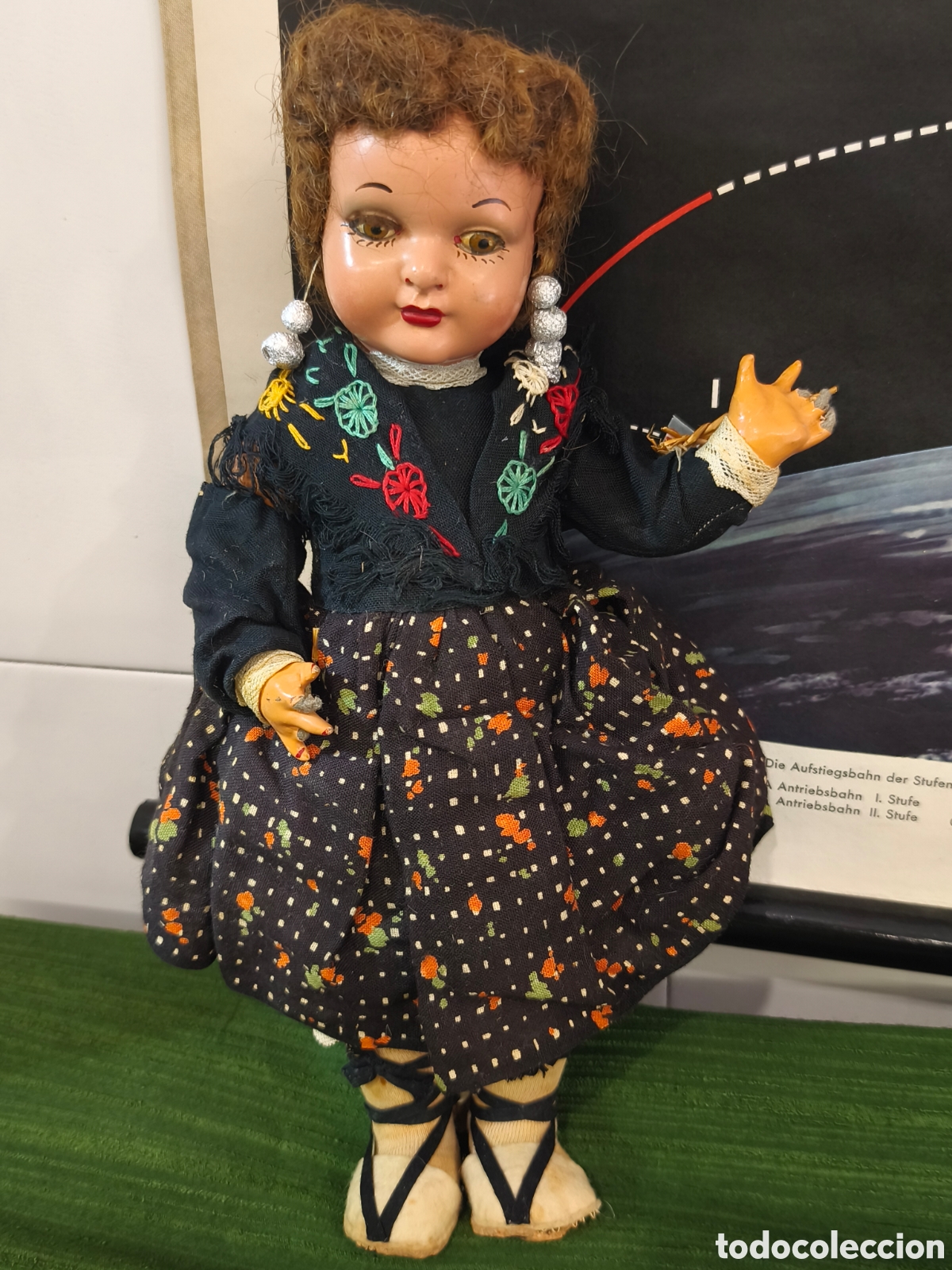 Classic Spanish Dolls: Antigua mu&ntilde;eca de composici&oacute;n 32cm
