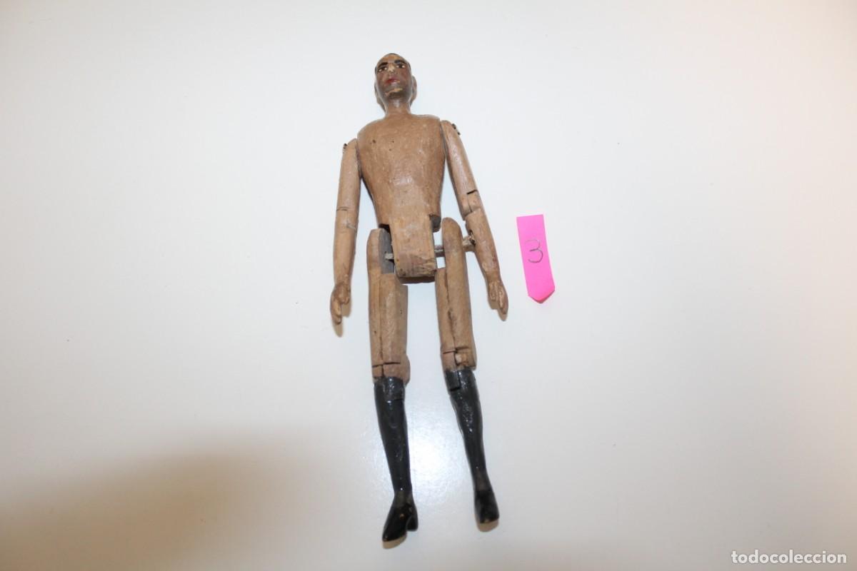 Mu&ntilde;eca espa&ntilde;ola clasica: ANTIGUO MU&Ntilde;ECO DE MADERA ARTICULADO