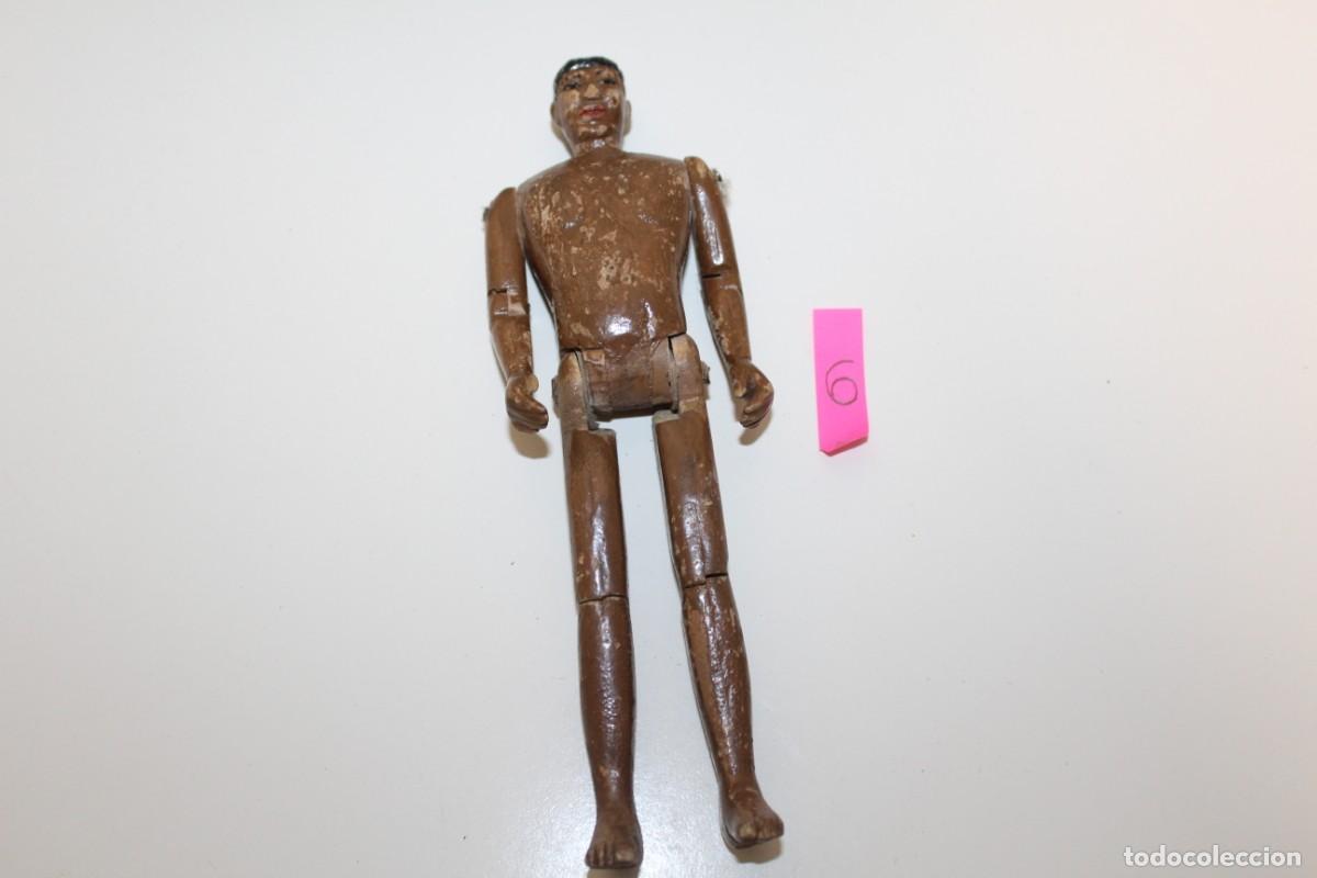 Mu&ntilde;eca espa&ntilde;ola clasica: ANTIGUO MU&Ntilde;ECO DE MADERA ARTICULADO
