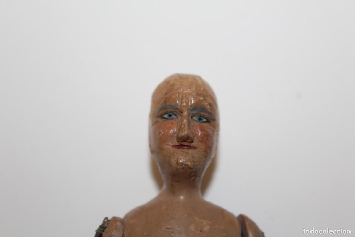 Mu&ntilde;eca espa&ntilde;ola clasica: ANTIGUA MU&Ntilde;ECA DE MADERA ARTICULADA - Foto 3