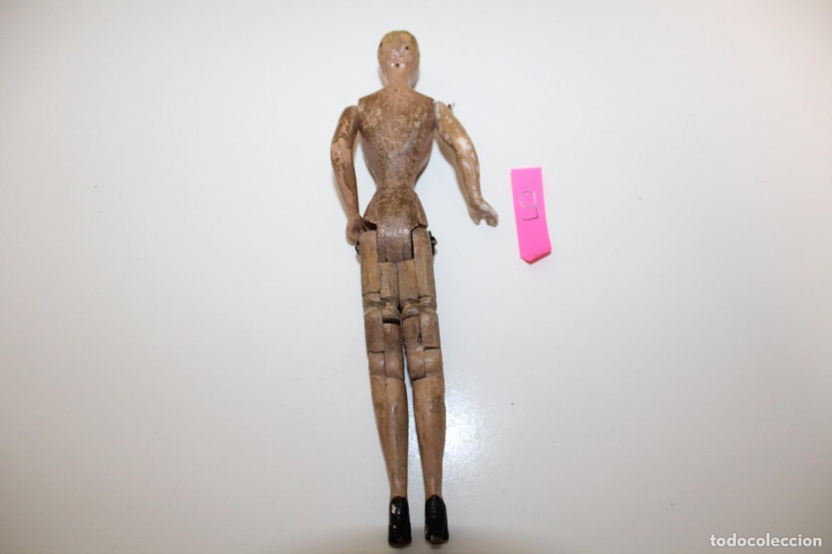 Mu&ntilde;eca espa&ntilde;ola clasica: ANTIGUA MU&Ntilde;ECA DE MADERA ARTICULADA - Foto 5