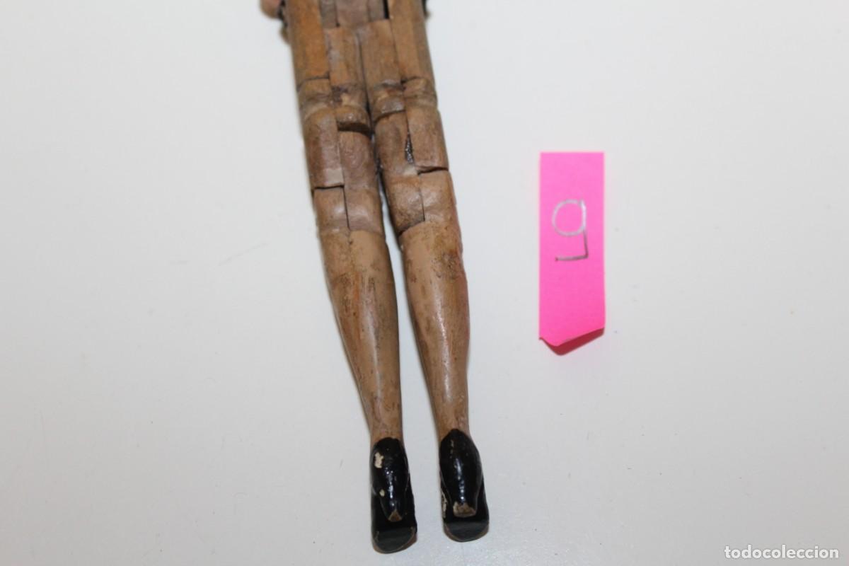 Mu&ntilde;eca espa&ntilde;ola clasica: ANTIGUA MU&Ntilde;ECA DE MADERA ARTICULADA - Foto 6