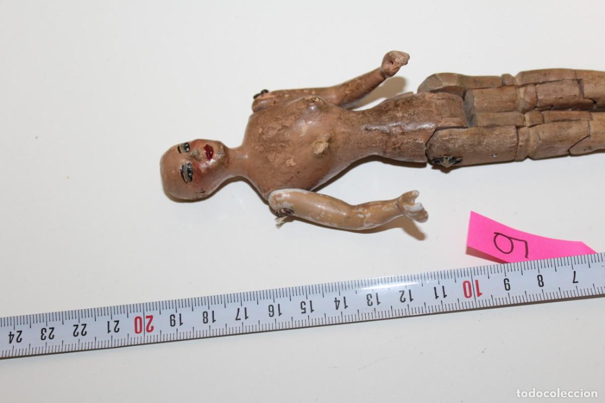 Mu&ntilde;eca espa&ntilde;ola clasica: ANTIGUA MU&Ntilde;ECA DE MADERA ARTICULADA - Foto 7