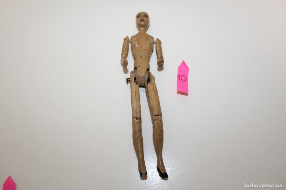 Mu&ntilde;eca espa&ntilde;ola clasica: ANTIGUA MU&Ntilde;ECA DE MADERA ARTICULADA - Foto 1