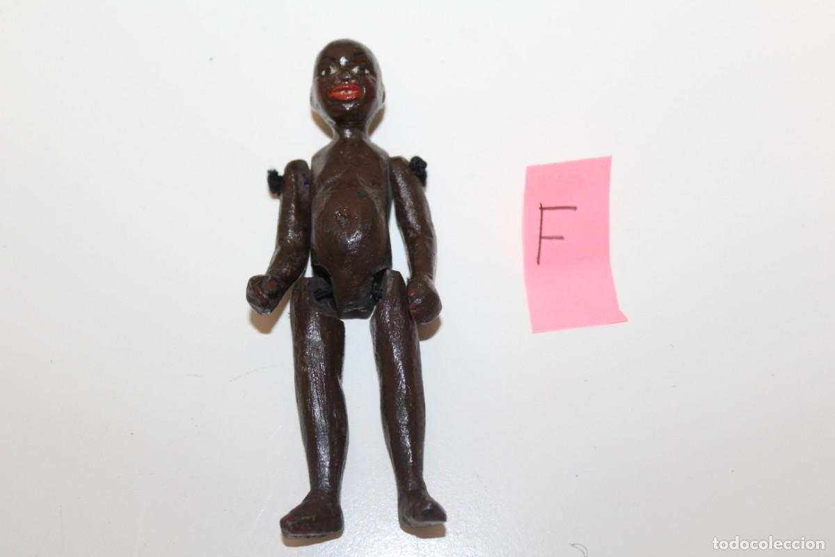 Mu&ntilde;eca espa&ntilde;ola clasica: ANTIGUO MU&Ntilde;ECO DE MADERA ARTICULADO NEGRO