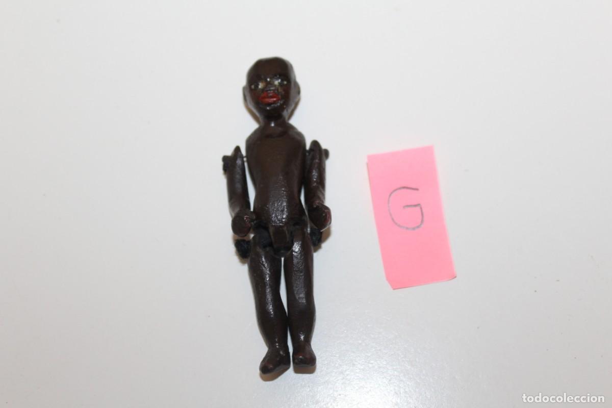 Mu&ntilde;eca espa&ntilde;ola clasica: ANTIGUO MU&Ntilde;ECO DE MADERA ARTICULADO NEGRO