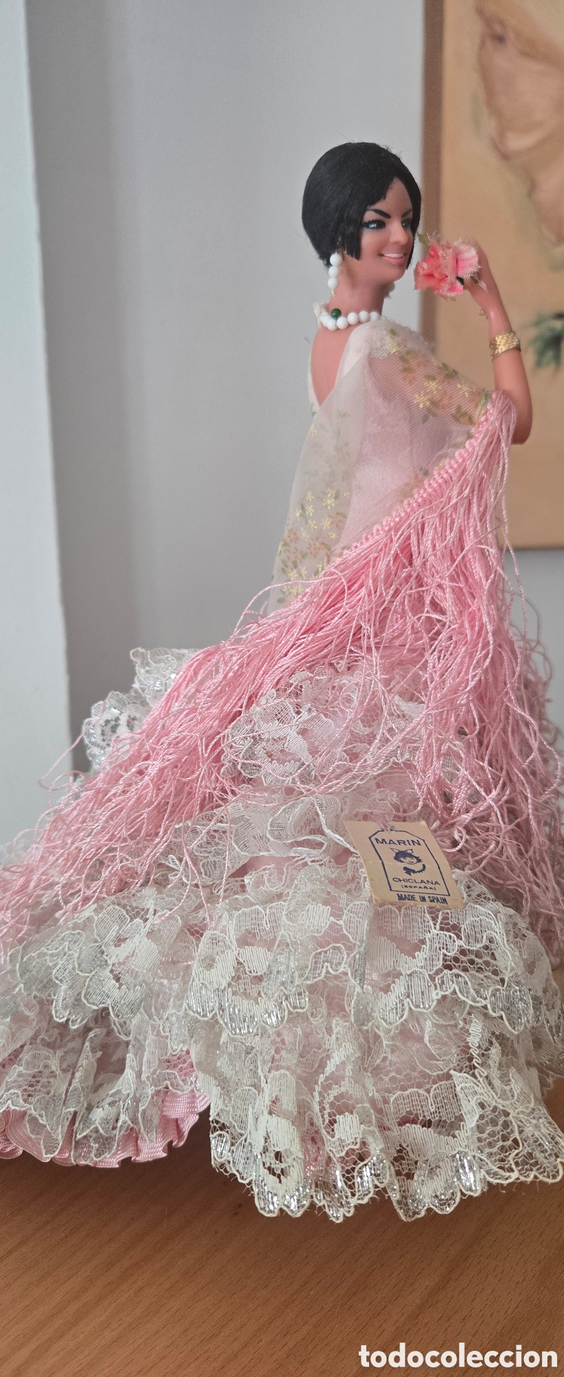 Mu&ntilde;eca espa&ntilde;ola clasica: Mu&ntilde;eca Marin flamenca, &rdquo;Clavelito&rdquo; - Foto 14