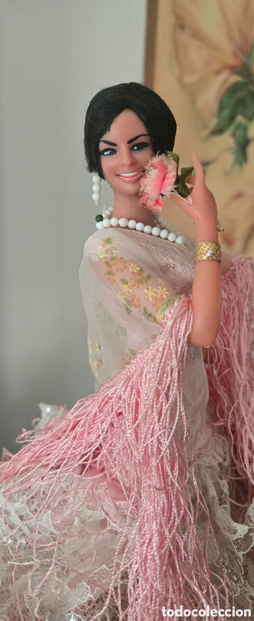 Mu&ntilde;eca espa&ntilde;ola clasica: Mu&ntilde;eca Marin flamenca, &rdquo;Clavelito&rdquo; - Foto 25