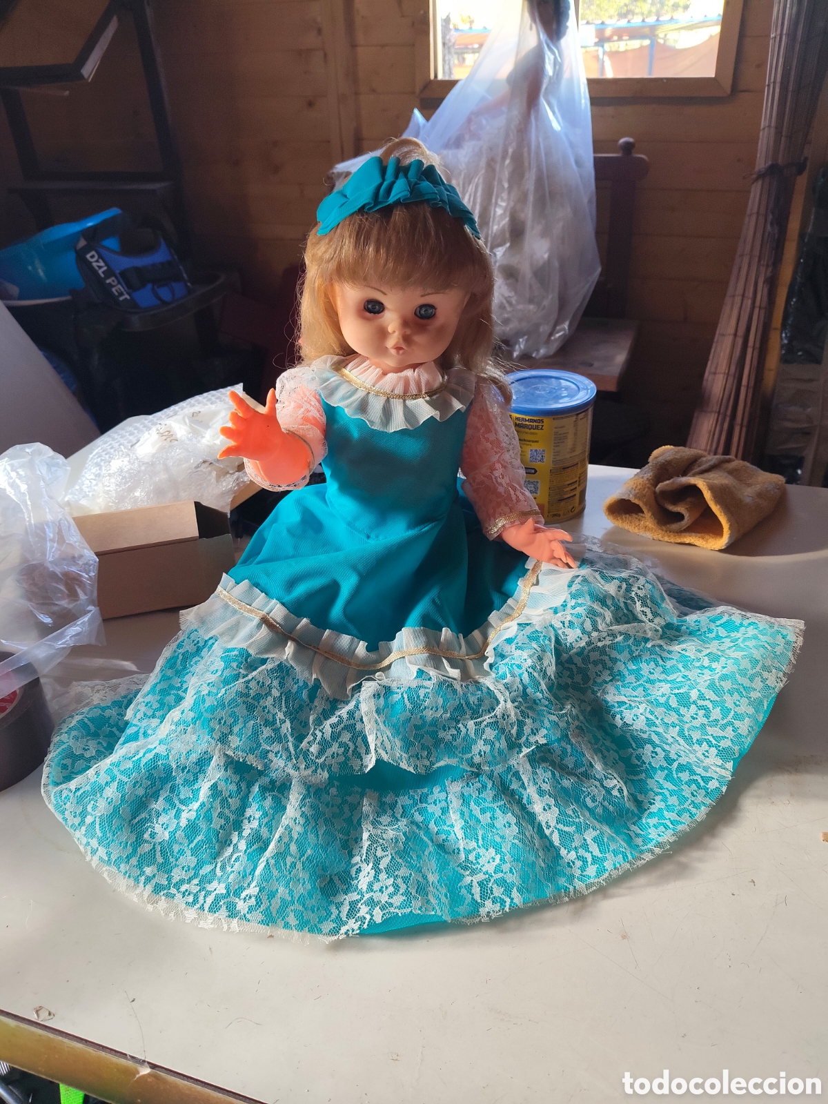 Mu&ntilde;eca espa&ntilde;ola clasica: Mu&ntilde;eca antigua tama&ntilde;o grande