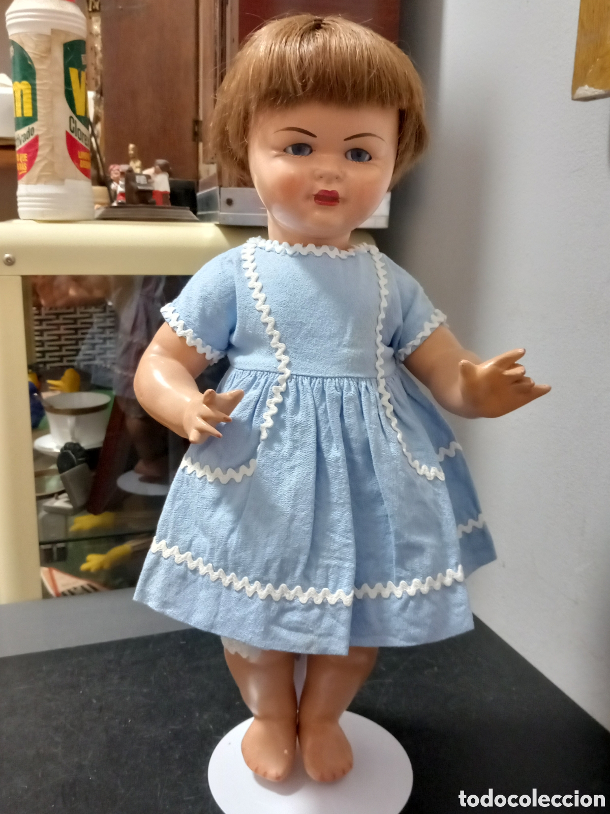 Mu&ntilde;eca Gisela: ANTIGUA Y ORIGINAL MU&Ntilde;ECA GISELA OJOS DURMIENTES GRAN ESTADO