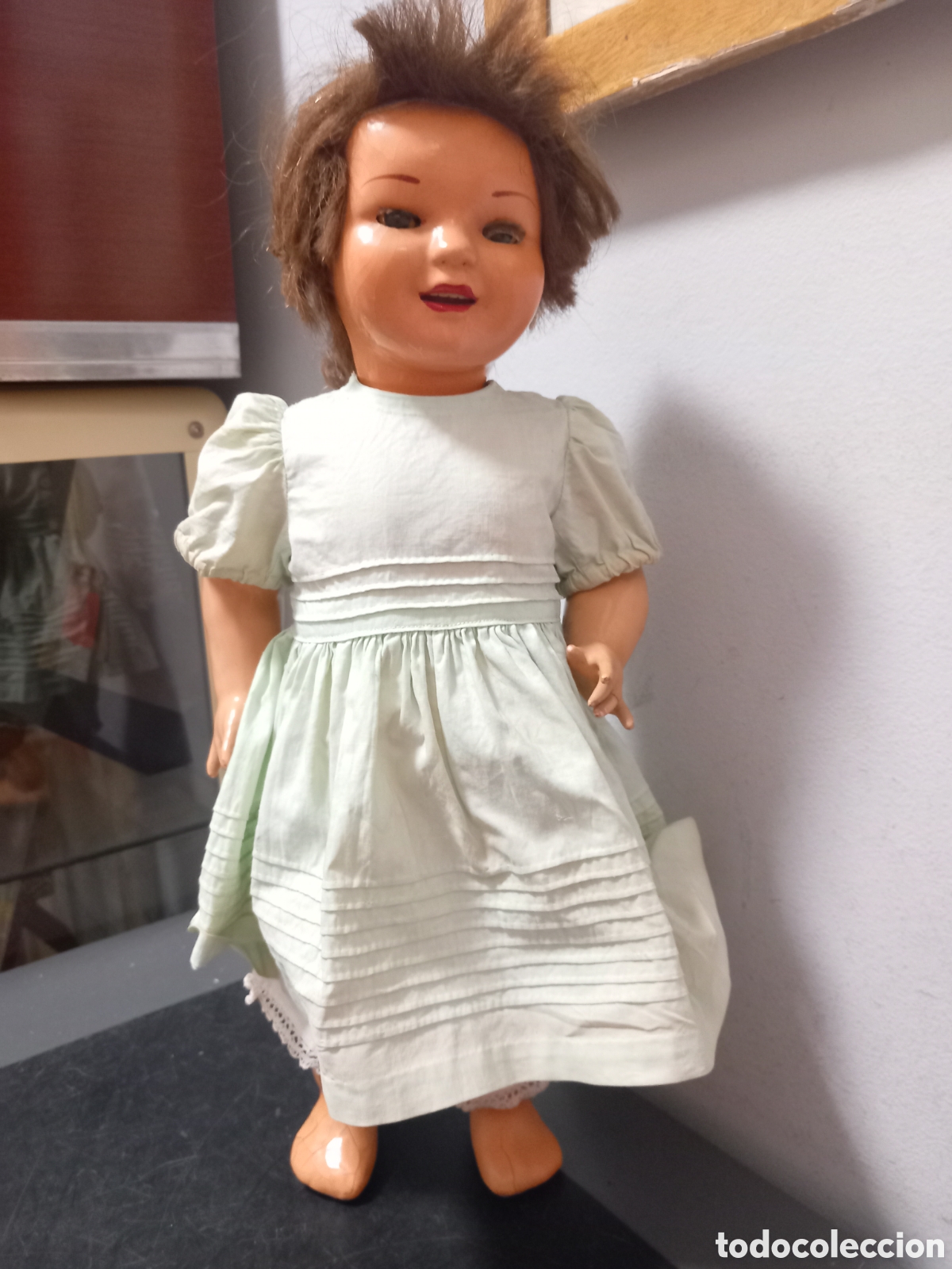 Mu&ntilde;eca Gisela: ANTIGUA MU&Ntilde;ECA CARTON PIEDRA OJOS MOVIBLES GISELA?...DESCONOZCO ORIGINAL