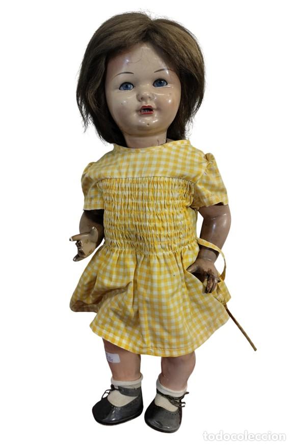 Mu&ntilde;eca Gisela: MU&Ntilde;ECA EMBLEM&Aacute;TICA GISELA DE PRIMERA &Eacute;POCA. MARCA EN LA NUCA. COMPOSICI&Oacute;N. ESPA&Ntilde;A. CIRCA 1940-1950