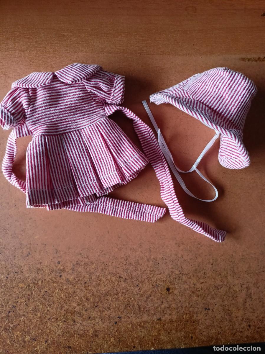 Puppe Mariquita P&eacute;rez und Juanin: Conjunto vestido y capota mini Mariquita Perez 20 cms.