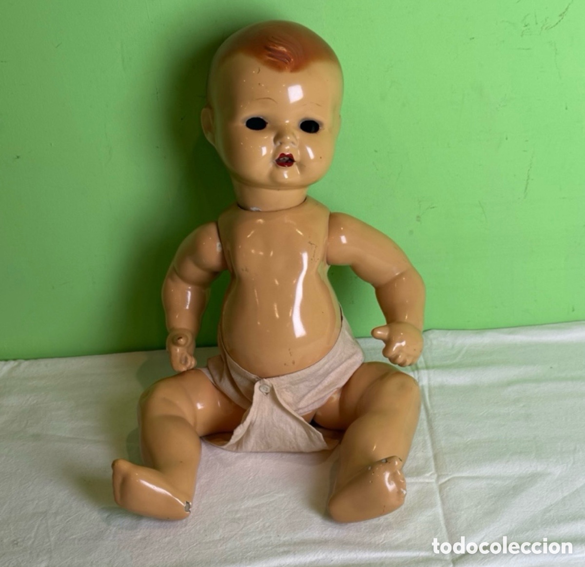 Mu&ntilde;eca Mariquita P&eacute;rez y Juanin: Mu&ntilde;eco Quique (hermano de Malib&uacute;) de cart&oacute;n piedra