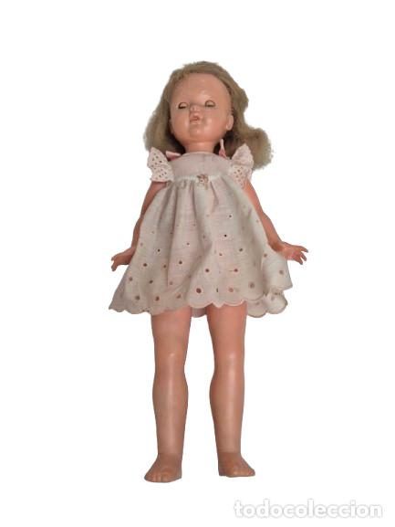 Mu&ntilde;eca Mariquita P&eacute;rez y Juanin: Mu&ntilde;eca Mariquita P&eacute;rez - Celuloide - Ojos Durmientes Azules - Pelo Natural - Andadora