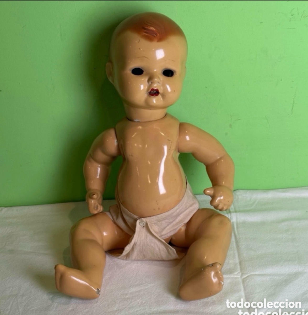 Mu&ntilde;eca Mariquita P&eacute;rez y Juanin: Mu&ntilde;eco Quique (hermano de Malib&uacute;) de cart&oacute;n piedra