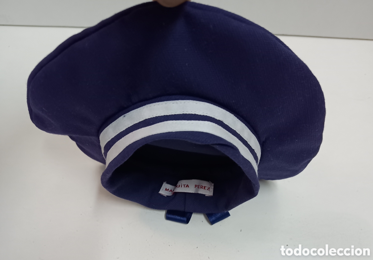 Mu&ntilde;eca Mariquita P&eacute;rez y Juanin: GORRA O BOINA ESCOLAR O MARINERA DE MARIQUITA P&Eacute;REZ - DI&Aacute;METRO INTERIOR 10cm EXTERIOR 19cm