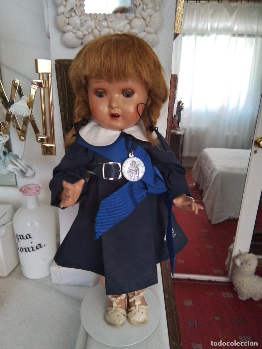 Mu&ntilde;eca Mariquita P&eacute;rez y Juanin: Mariquita Perez, a&ntilde;os 40. FLORIDO