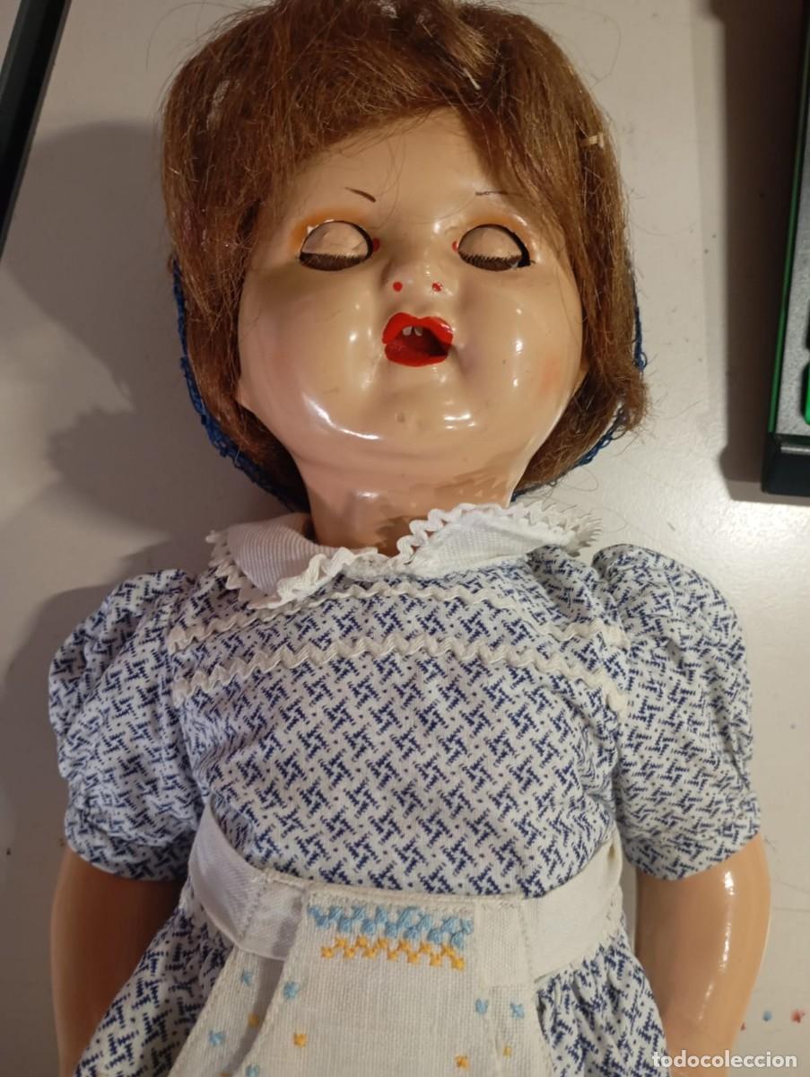 Mu&ntilde;eca Mariquita P&eacute;rez y Juanin: ANTIGUA MU&Ntilde;ECA MARIQUITA P&Eacute;REZ, CAJA RESTAURADA