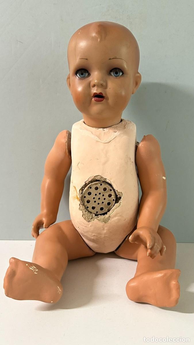 Mu&ntilde;eca Mariquita P&eacute;rez y juanin: Juan&iacute;n mu&ntilde;eco antiguo de cart&oacute;n piedra