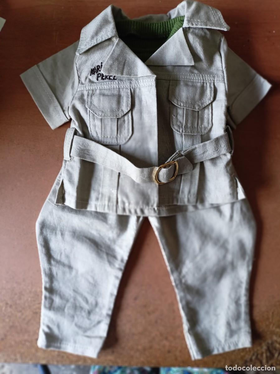 Mu&ntilde;eca Mariquita P&eacute;rez y juanin: Conjunto explorador: pantal&oacute;n largo, camiseta y chaqueta, Mariquita o Juanin Perez