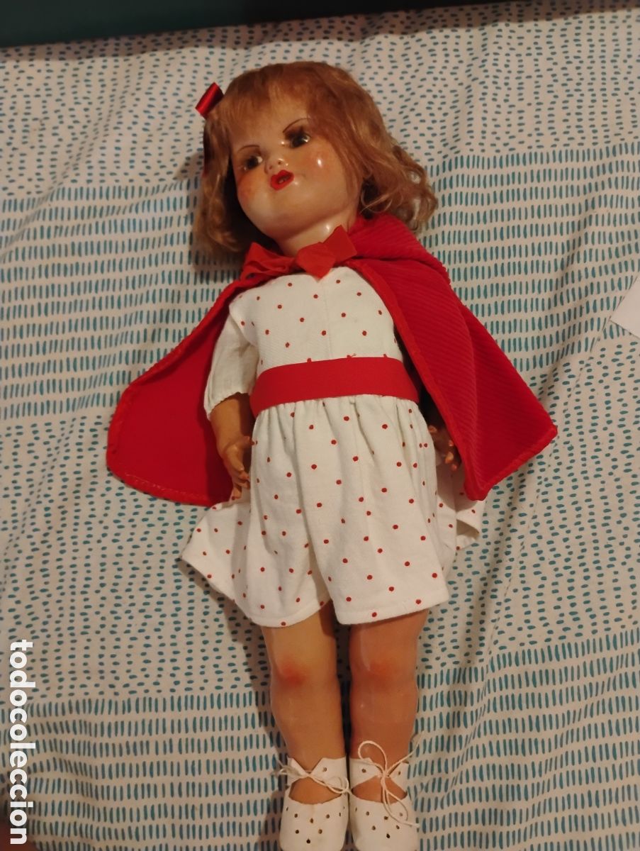 Mu&ntilde;eca Mariquita P&eacute;rez y juanin: &diams;Rar&iacute;sima Mu&ntilde;eca MARIQUITA P&Eacute;REZ &rdquo;Cadete&rdquo; (A&ntilde;os 40) - Tronco de CART&Oacute;N CUERO y Extremidades Cart&oacute;n P