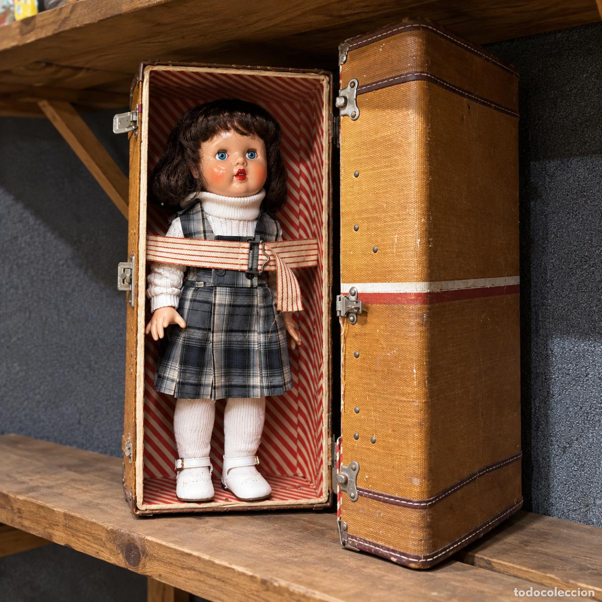 Mu&ntilde;eca Mariquita P&eacute;rez y juanin: MU&Ntilde;ECA MARIQUITA PEREZ ORIGINAL COMO NUEVA, MUY ANTIGUA CON BAUL ORIGINAL Y CAJA DE CARTON