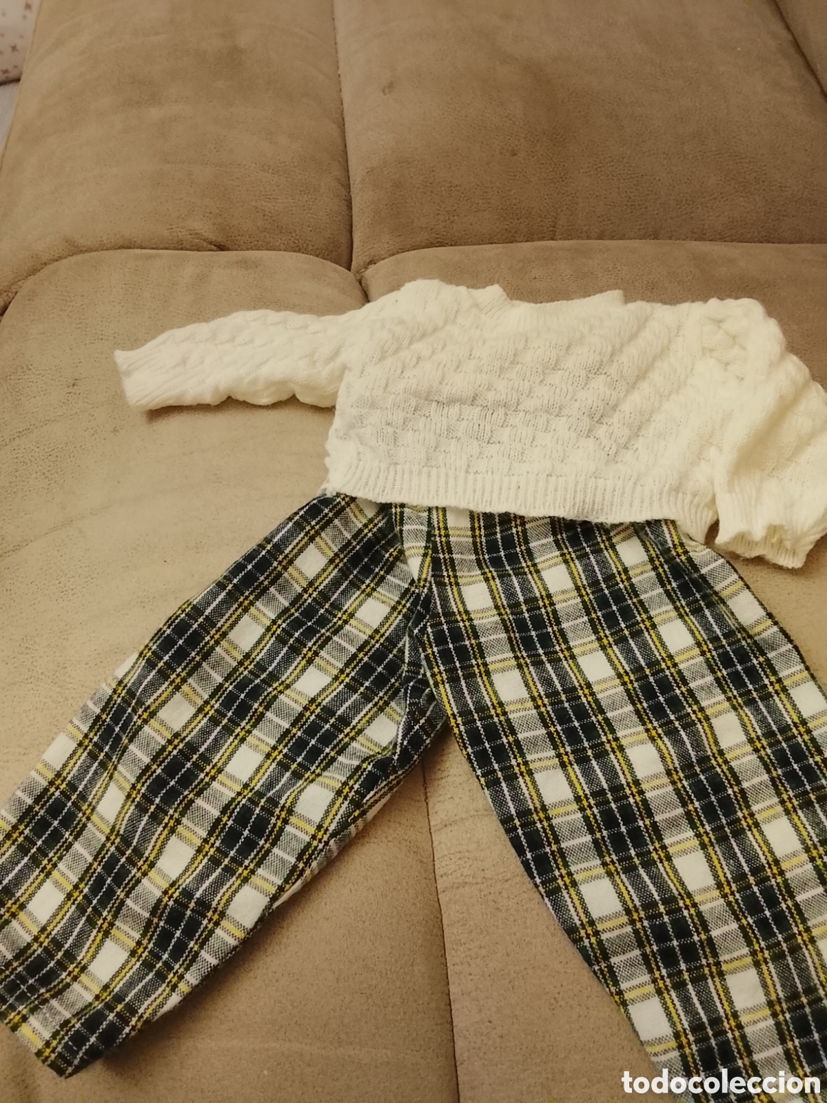 Mu&ntilde;eca Mariquita P&eacute;rez y juanin: Conjunto de pantal&oacute;n y jersey ,crr que de Juanin Cadete de reedici&oacute;n .Est&aacute; perfecto .