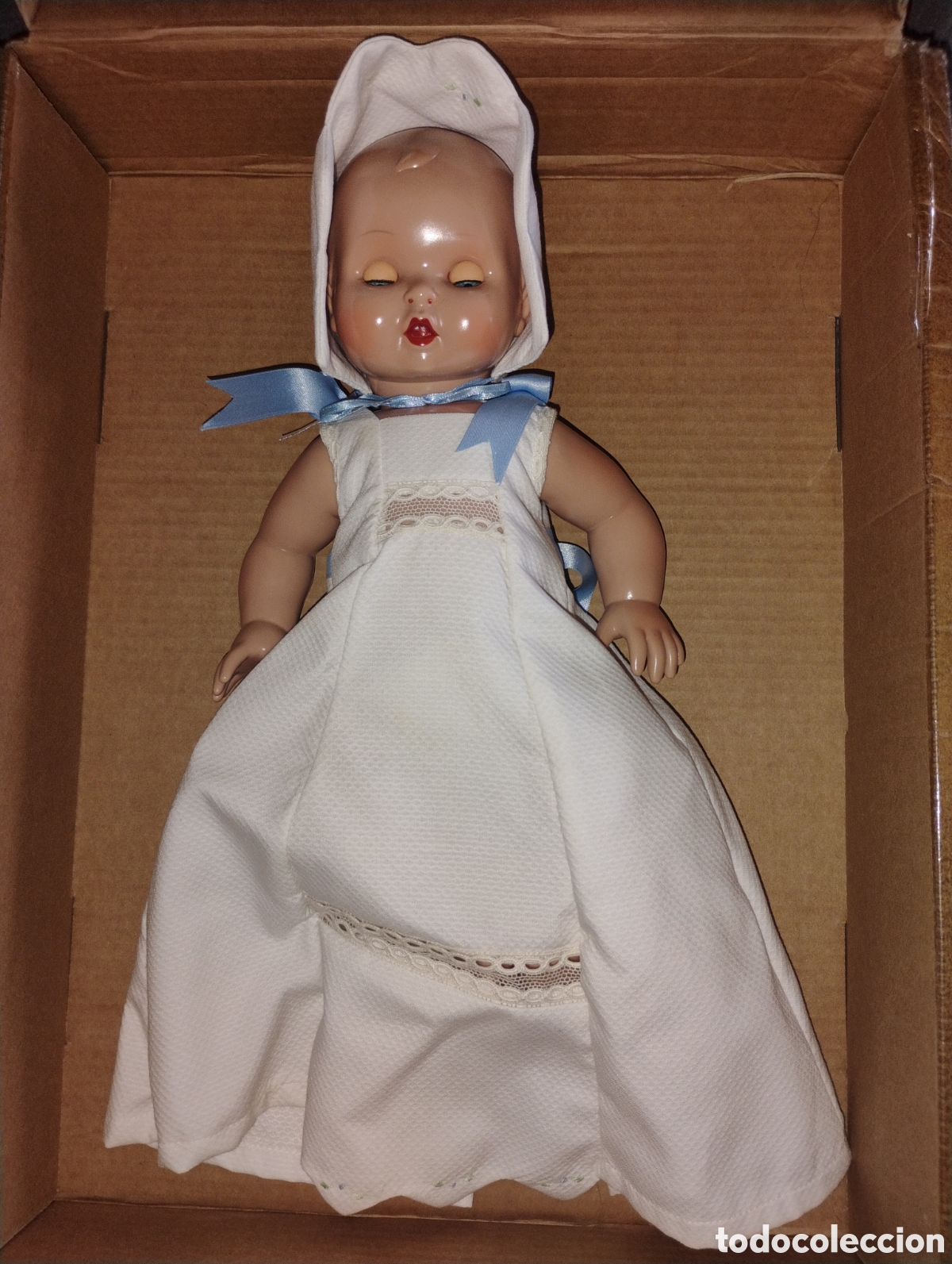 Puppe Mariquita P&eacute;rez und Juanin: &diams;Mu&ntilde;eco Juan&iacute;n Beb&eacute; (Mariquita P&eacute;rez) 34 cm - IMPECABLE con Certificado y Etiqueta Hist&oacute;rica Pesetas