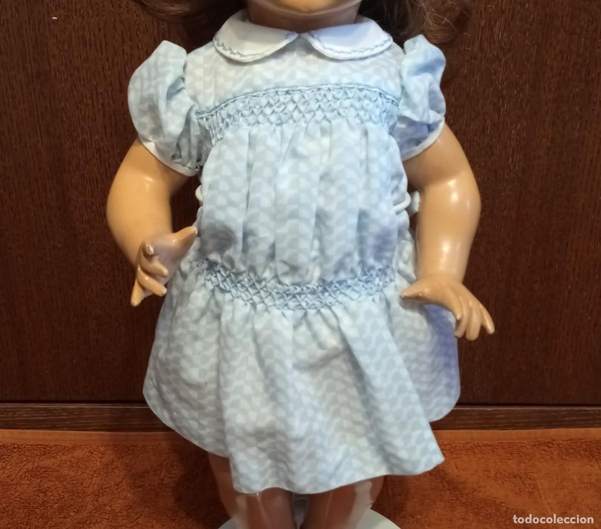 Mu&ntilde;eca Mariquita P&eacute;rez y juanin: Vestido punto de smock original Mariquita P&eacute;rez a&ntilde;os 40-50