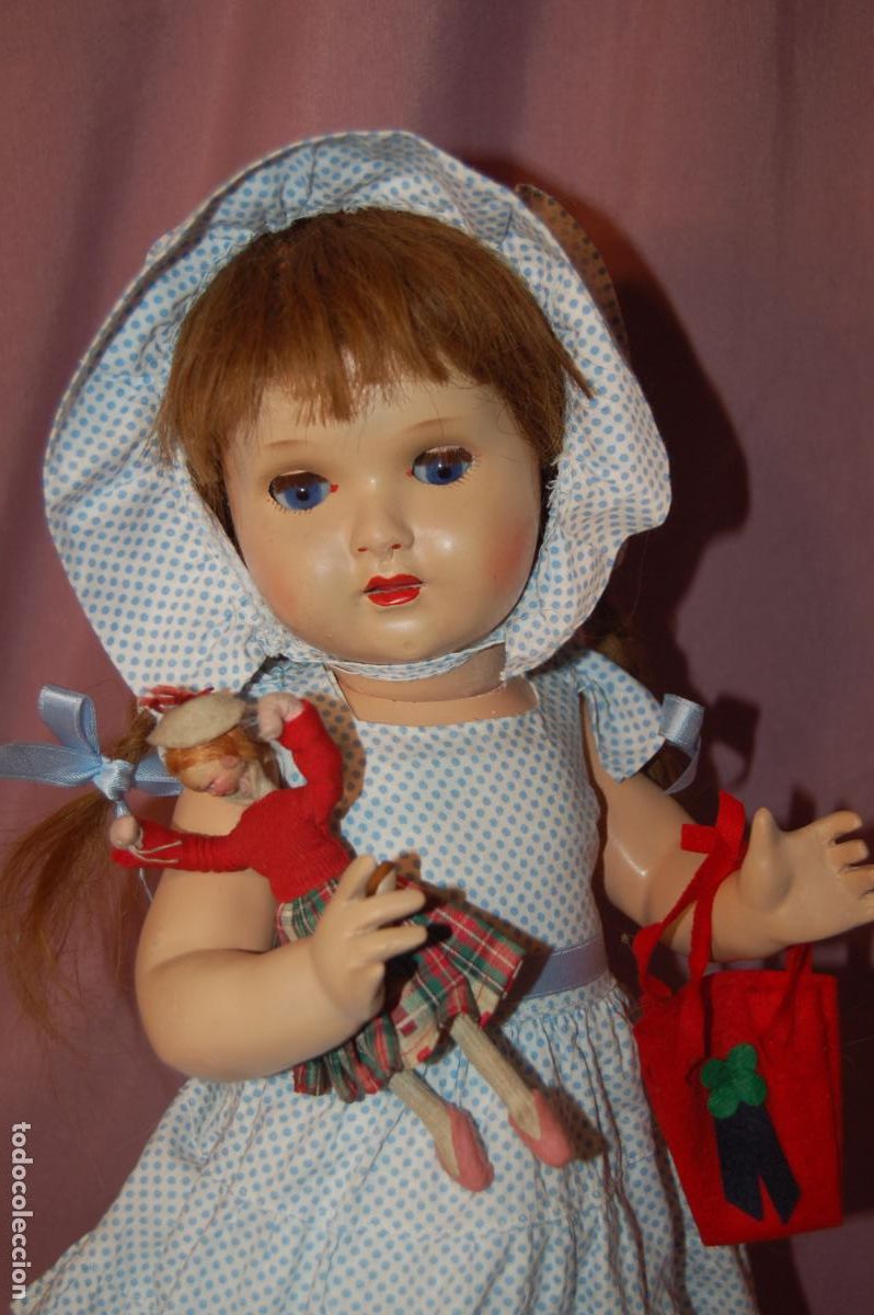 Mu&ntilde;eca Mariquita P&eacute;rez y juanin: mariquita perez de florido con su mu&ntilde;eca