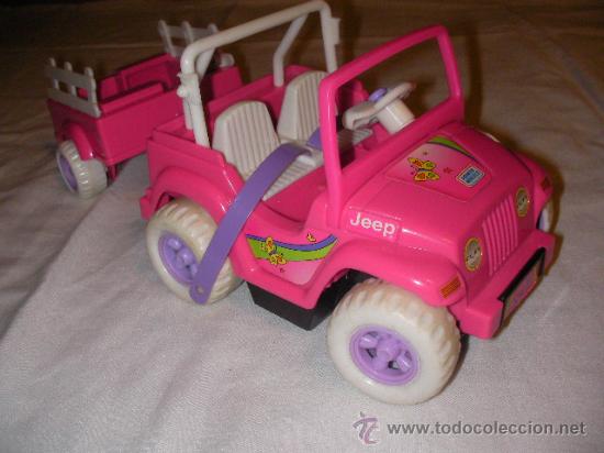 Mu&ntilde;ecas Lesly y Barriguitas: JEEP CON REMORQUE DE SHELLY - Foto 1