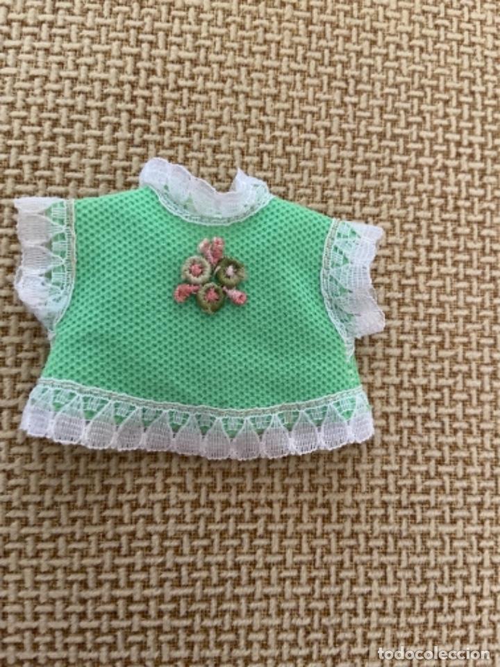Mu&ntilde;ecas Lesly y Barriguitas: Blusa barriguitas verde - Foto 1