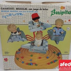 Muñecas Lesly y Barriguitas: CARRUSEL MUSICAL CON JUEGO DE BOLAS DE BARRIGUITAS. FAMOSA. AÑOS 70. CAJA ORIGINAL