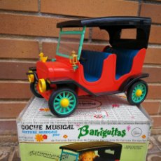 Muñecas Lesly y Barriguitas: ANTIGUO COCHE MUSICAL BARRIGUITAS (FAMOSA), 1982. EN CAJA Y PERFECTO ESTADO!!!. FUNCIONANDO.