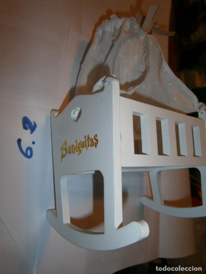 Mu&ntilde;ecas Lesly y Barriguitas: CUNA DE MADERA CON MOSQUITERA DE BARRIGUITAS - Foto 2